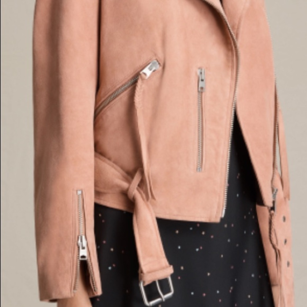 New! All Saints Suede Jacket